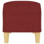 Banco de tela rojo vino tinto 100x35x41 cm de , Bancos - Ref: Foro24-349381, Precio: 60,31 €, Descuento: %