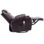 Sillón de masaje mecedora de cuero sintético marrón de , Sillones de masaje eléctricos - Ref: Foro24-246636, Precio: 589,63 €...