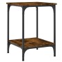 Mesa de centro madera de ingeniería roble ahumado 40x40x55 cm de , Mesas de centro - Ref: Foro24-832825, Precio: 37,66 €, Des...