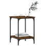 Mesa de centro madera de ingeniería roble ahumado 40x40x55 cm de , Mesas de centro - Ref: Foro24-832825, Precio: 37,66 €, Des...
