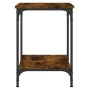 Mesa de centro madera de ingeniería roble ahumado 40x40x55 cm de , Mesas de centro - Ref: Foro24-832825, Precio: 37,66 €, Des...
