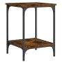 Mesa de centro madera de ingeniería roble ahumado 40x40x55 cm de , Mesas de centro - Ref: Foro24-832825, Precio: 37,66 €, Des...