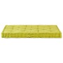 Cojín para palés algodón verde 120x80x10 cm de , Cojines para sillas y sofás - Ref: Foro24-48686, Precio: 70,13 €, Descuento: %