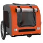 Remolque de bicicleta mascotas hierro tela Oxford naranja gris de , Cochecitos para mascotas - Ref: Foro24-93830, Precio: 114...