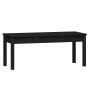 Banco de jardín madera maciza pino negro 109x44x45 cm de vidaXL, Bancos de jardín - Ref: Foro24-824008, Precio: 68,74 €, Desc...