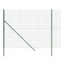 Cerca de alambre de acero galvanizado verde 1,4x10 m de , Paneles de vallas - Ref: Foro24-154067, Precio: 95,12 €, Descuento: %