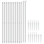 Cerca de alambre con pinchos de anclaje plateado 1,4x25 m de , Paneles de vallas - Ref: Foro24-154027, Precio: 217,59 €, Desc...