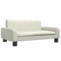 Cama para perros de cuero sintético crema 70x45x30 cm de , Camas para perros - Ref: Foro24-171864, Precio: 71,63 €, Descuento: %