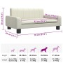 Cama para perros de cuero sintético crema 70x45x30 cm de , Camas para perros - Ref: Foro24-171864, Precio: 71,63 €, Descuento: %
