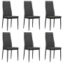 Sillas de comedor 6 unidades tela gris oscuro de , Sillas de comedor - Ref: Foro24-275379, Precio: 225,93 €, Descuento: %
