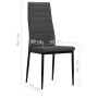 Sillas de comedor 6 unidades tela gris oscuro de , Sillas de comedor - Ref: Foro24-275379, Precio: 225,93 €, Descuento: %