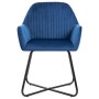 Sillas de comedor 6 unidades terciopelo azul de , Sillas de comedor - Ref: Foro24-277006, Precio: 743,06 €, Descuento: %