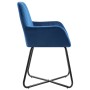 Sillas de comedor 6 unidades terciopelo azul de , Sillas de comedor - Ref: Foro24-277006, Precio: 743,06 €, Descuento: %