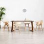 Sillas de comedor 4 uds cuero sintético y madera curvada crema de , Sillas de comedor - Ref: Foro24-279497, Precio: 602,58 €,...