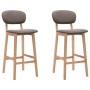 Taburetes de cocina 2 unidades tela gris taupe de , Taburetes de cocina - Ref: Foro24-289376, Precio: 156,95 €, Descuento: %