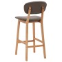 Taburetes de cocina 2 unidades tela gris taupe de , Taburetes de cocina - Ref: Foro24-289376, Precio: 156,95 €, Descuento: %