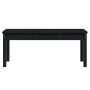 Banco de jardín madera maciza pino negro 109x44x45 cm de vidaXL, Bancos de jardín - Ref: Foro24-824008, Precio: 68,74 €, Desc...