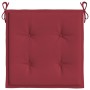 Cojines silla de jardín 4 uds tela Oxford rojo tinto 50x50x3 cm de , Cojines para sillas y sofás - Ref: Foro24-314057, Precio...