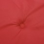 Cojín silla de jardín respaldo alto 6 uds tela rojo 120x50x3 cm de , Cojines para sillas y sofás - Ref: Foro24-314110, Precio...