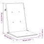 Cojín silla de jardín respaldo alto 6 uds tela rojo 120x50x3 cm de , Cojines para sillas y sofás - Ref: Foro24-314110, Precio...