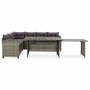 Set de muebles de jardín 2 pzas y cojines ratán sintético gris de , Conjuntos de jardín - Ref: Foro24-316871, Precio: 680,81 ...