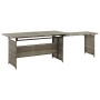 Set de muebles de jardín 2 pzas y cojines ratán sintético gris de , Conjuntos de jardín - Ref: Foro24-316871, Precio: 680,81 ...