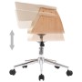 Silla de comedor giratoria madera curvada cuero sintético crema de , Sillas de comedor - Ref: Foro24-287399, Precio: 204,44 €...