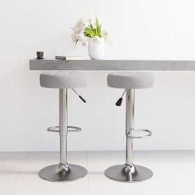 Taburetes de cocina 2 unidades tela gris de , Taburetes de cocina - Ref: Foro24-332971, Precio: 108,54 €, Descuento: %