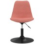 Sillas de comedor giratorias 4 unidades de terciopelo rosa de , Sillas de comedor - Ref: Foro24-338379, Precio: 249,57 €, Des...