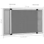 Mosquitera extensible para ventanas blanco (75-143)x50 cm de vidaXL, Mosquiteras para ventanas - Ref: Foro24-149038, Precio: ...