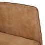 Silla mecedora de lona vintage marrón de , Mecedoras - Ref: Foro24-339684, Precio: 130,98 €, Descuento: %