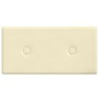 Paneles de pared 12 uds cuero sintético crema 30x15 cm 0,54 m² de , Recubrimiento de paredes - Ref: Foro24-343968, Precio: 19...