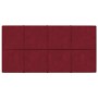 Paneles de pared 12 uds terciopelo rojo tinto 60x30 cm 2,16 m² de , Recubrimiento de paredes - Ref: Foro24-344088, Precio: 45...