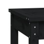 Banco de jardín madera maciza pino negro 109x44x45 cm de vidaXL, Bancos de jardín - Ref: Foro24-824008, Precio: 68,74 €, Desc...