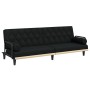 Sofá cama con reposabrazos tela negro de , Sofás - Ref: Foro24-351939, Precio: 281,28 €, Descuento: %