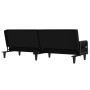 Sofá cama con reposabrazos tela negro de , Sofás - Ref: Foro24-351939, Precio: 281,28 €, Descuento: %
