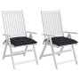 Cojines para silla 2 uds tela a cuadros negro 40x40x7 cm de , Cojines para sillas y sofás - Ref: Foro24-361489, Precio: 24,36...