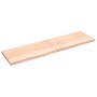 Estante de pared madera maciza roble sin tratar 220x60x(2-6) cm de , Estantes y estanterías - Ref: Foro24-363619, Precio: 173...