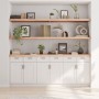 Estante de pared madera maciza roble sin tratar 220x60x(2-6) cm de , Estantes y estanterías - Ref: Foro24-363619, Precio: 173...