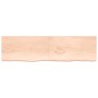 Estante de pared madera maciza roble sin tratar 220x60x(2-6) cm de , Estantes y estanterías - Ref: Foro24-363619, Precio: 173...