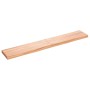 Estante pared madera roble tratada marrón claro 180x30x(2-6) cm de , Estantes y estanterías - Ref: Foro24-363717, Precio: 56,...