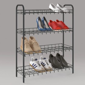 Metaltex Zapatero de 4 niveles Shoe 4 negro de , Zapateros y organizadores de calzado - Ref: Foro24-430404, Precio: 34,68 €, ...