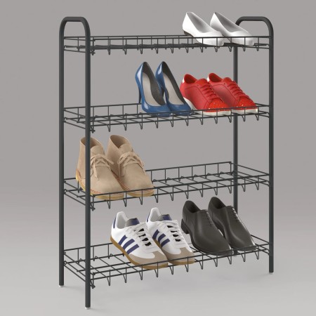 Metaltex Zapatero de 4 niveles Shoe 4 negro de , Zapateros y organizadores de calzado - Ref: Foro24-430404, Precio: 34,68 €, ...