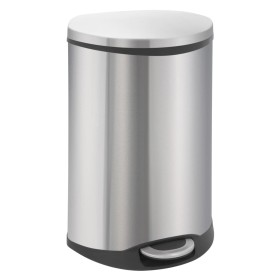 EKO Cubo de basura de pedal Shell 50 L plateado mate de , Contenedores de residuos - Ref: Foro24-440038, Precio: 138,45 €, De...