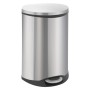 EKO Cubo de basura de pedal Shell 50 L plateado mate de , Contenedores de residuos - Ref: Foro24-440038, Precio: 138,45 €, De...