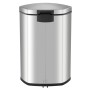 EKO Cubo de basura de pedal Shell 50 L plateado mate de , Contenedores de residuos - Ref: Foro24-440038, Precio: 138,45 €, De...