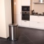 EKO Cubo de basura de pedal Shell 50 L plateado mate de , Contenedores de residuos - Ref: Foro24-440038, Precio: 138,45 €, De...