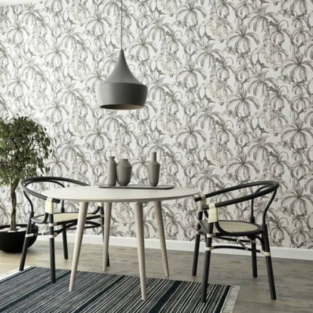 Noordwand Papel de pared Topchic Monkey Jungle Leaves gris y negro de , Papel pintado - Ref: Foro24-440459, Precio: 24,13 €, ...