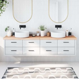 Encimera de baño madera maciza sin tratar 220x30x(2-6) cm de , Encimeras - Ref: Foro24-3156082, Precio: 105,85 €, Descuento: %