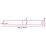 Encimera de baño madera maciza sin tratar 220x30x(2-6) cm de , Encimeras - Ref: Foro24-3156082, Precio: 105,85 €, Descuento: %
